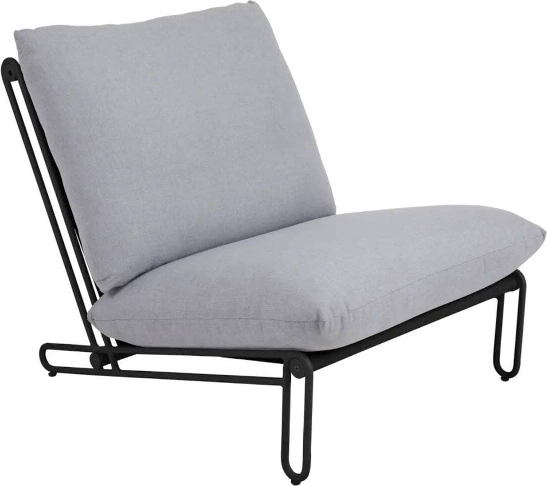 Brafab Blixt - Black/Sky Grey Utefåtölj