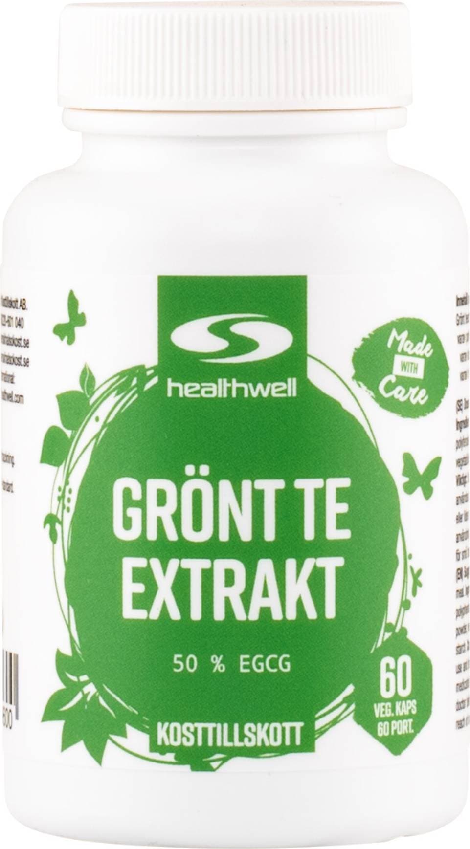 Healthwell Grönt Te, kaps 60 st