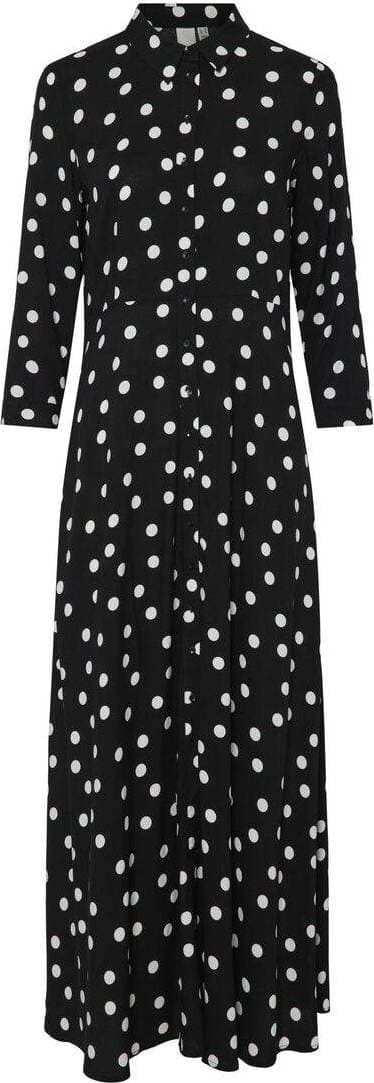 Y.A.S savanna Long Shirt Dress - Svart