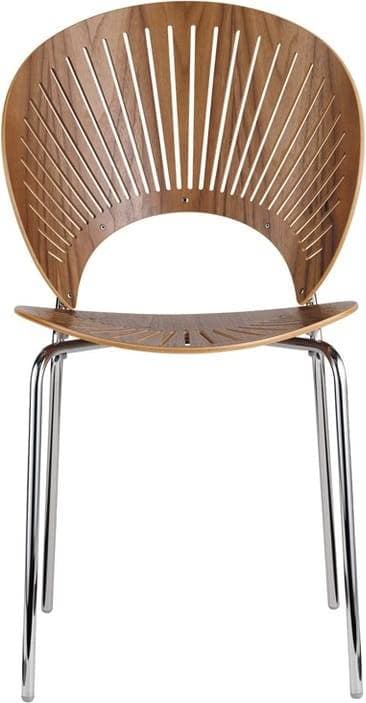 Fredericia Furniture Trinidad Chair 3398 Lacquered Walnut Köksstol 85cm
