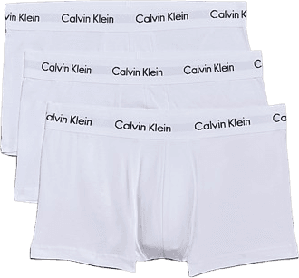 Calvin Klein Cotton Stretch Low Rise Trunks 3-pack - White