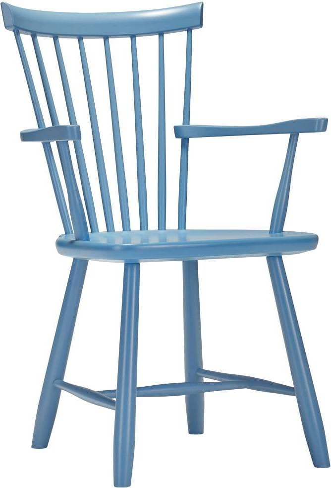 Stolab Lilla Åland Karmstol Björk Gryningsblå 57 Pinnstol 88cm