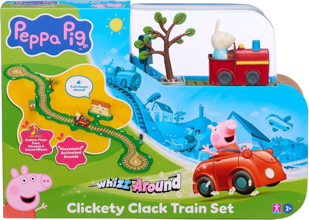 Peppa Pig Gurli Gris Tågbana Whizz Around Clickety Clack Train