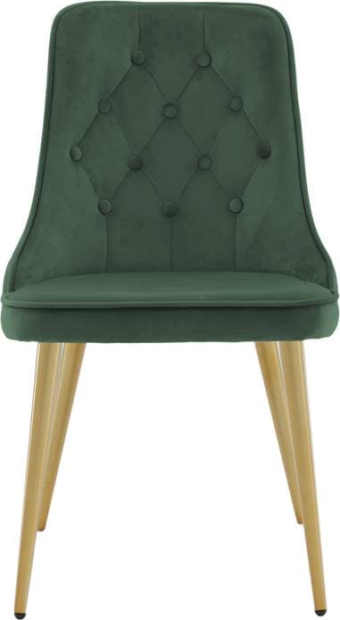 Venture Design Velvet Deluxe Chair Moss Green Matt Brass Köksstol 89cm 2st