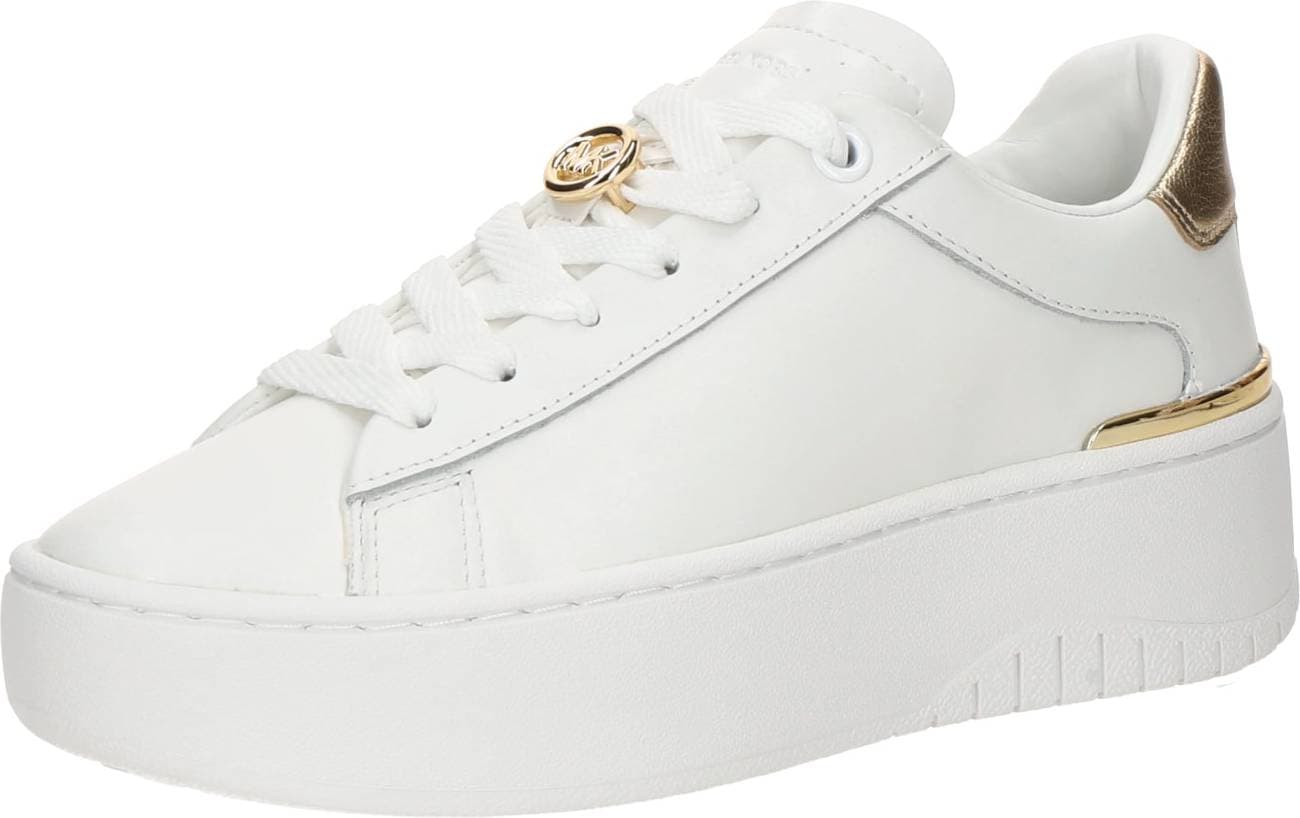 Michael Kors Låg Sneaker Dottie Snörning Casual - Guld/Vit