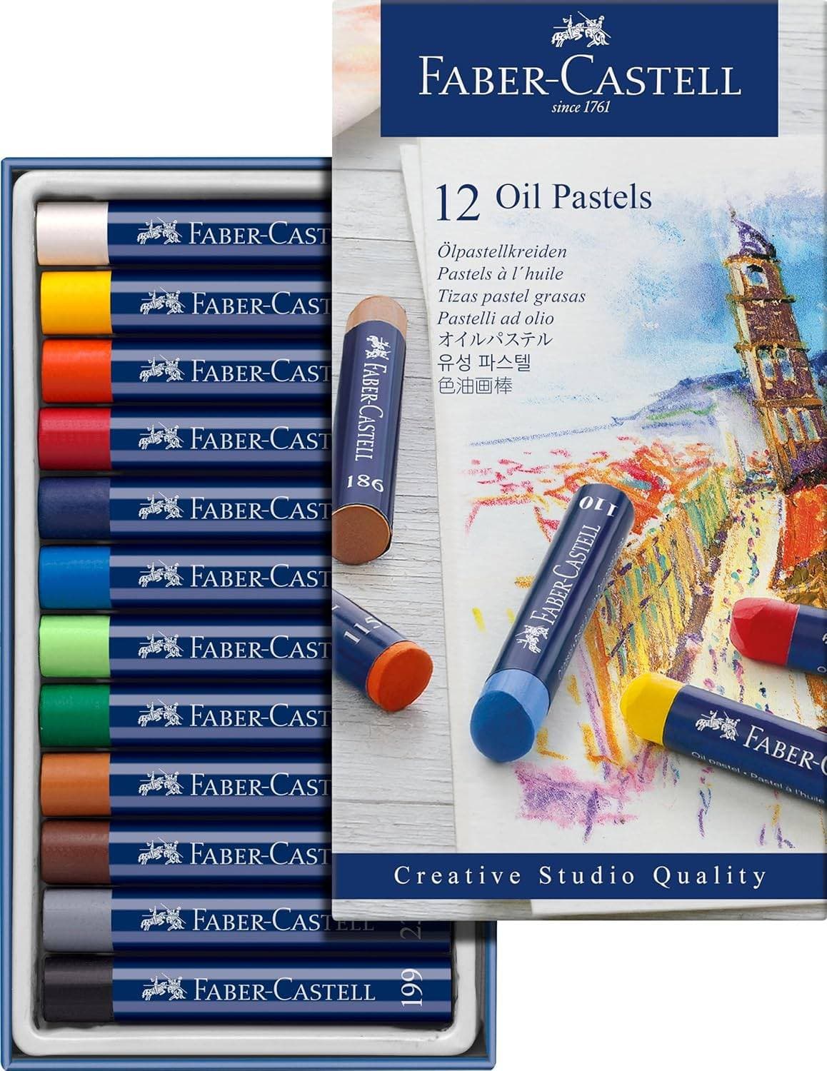 Faber-Castell Oljepastellkritor 12-pack