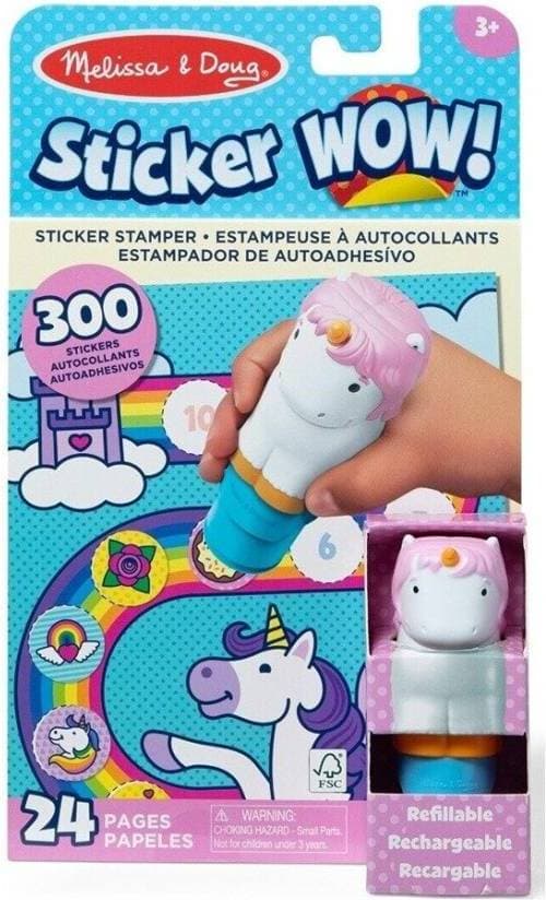 Melissa & Doug Sticker Wow! Unicorn Bok
