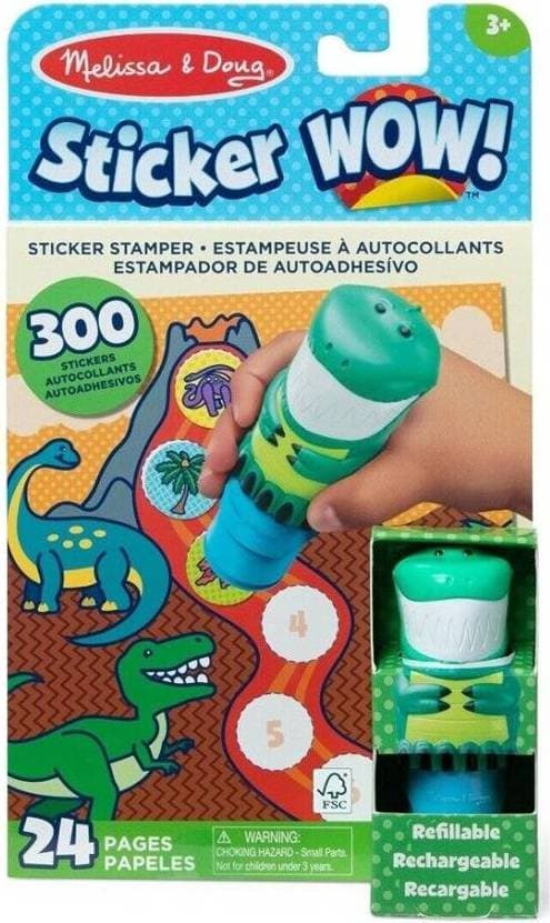 Melissa & Doug 32012 dekalstämpel och aktivitetsblock, multi