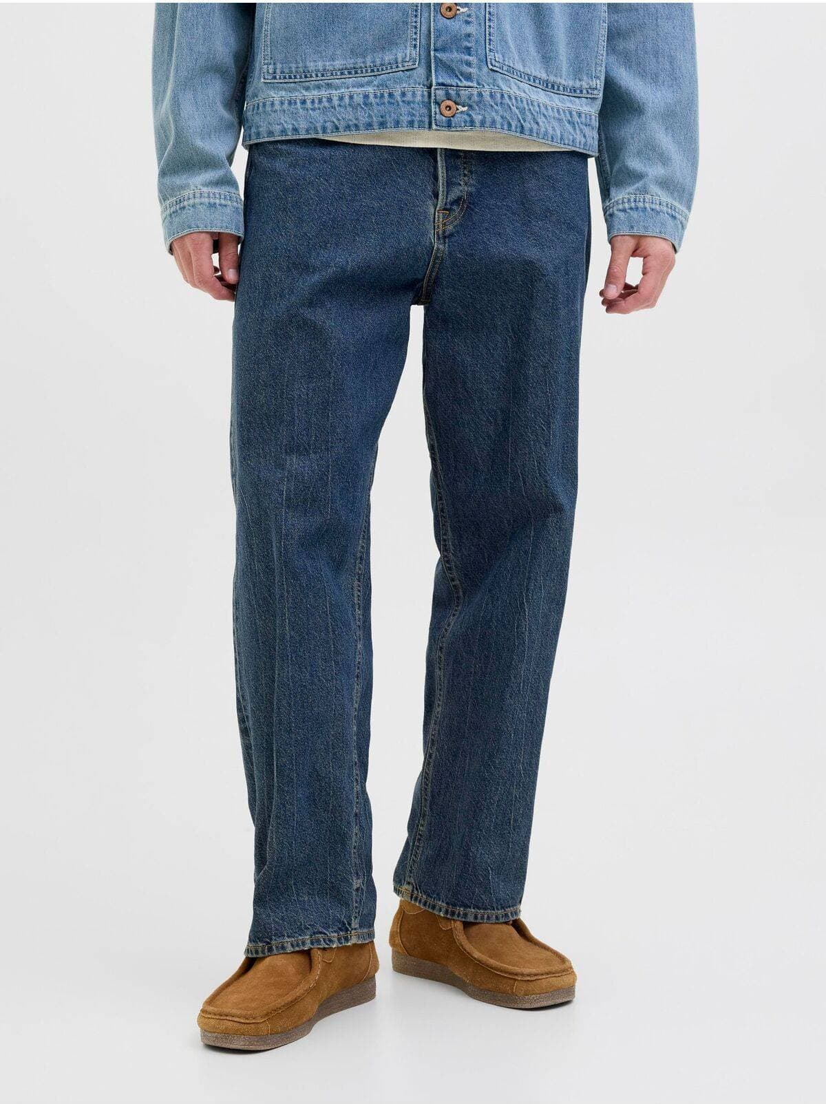Jack & Jones Eddie Vintage Jeans Med Ledig Passform Blå