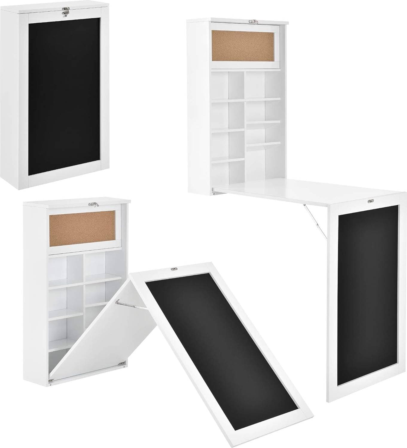 InnovaGoods Väggmonterat Hopfällbart Väggskrivbord 50 x 155 x 93 cm Skrivbord 50x93cm