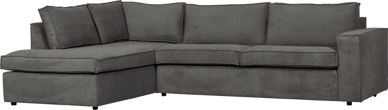 Woood Hörnsoffa Hinata Vänster Mörkgrå Soffa 283cm 4-sits