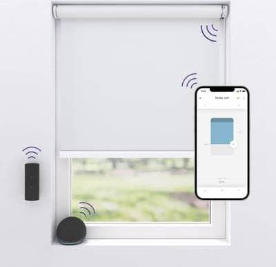 MotionBlinds Trådlös Elektrisk Mörkläggningsrullgardin 100x190cm