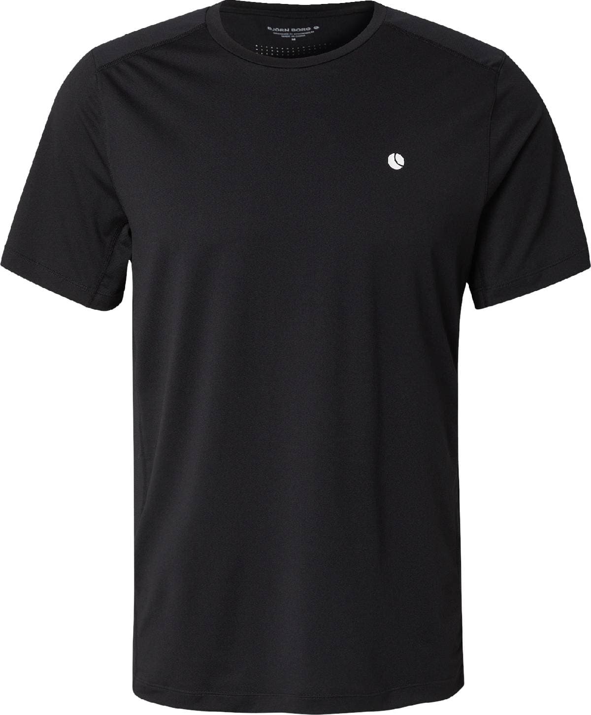 Björn Borg Ace Mesh Panel T-shirt - Black Beauty