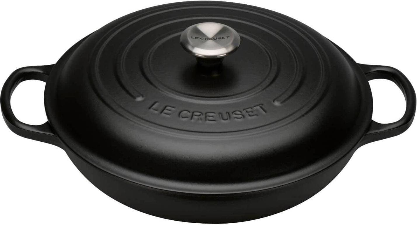 Le Creuset Signature Cast Iron Satin Black med lock 3.5 L 30 cm