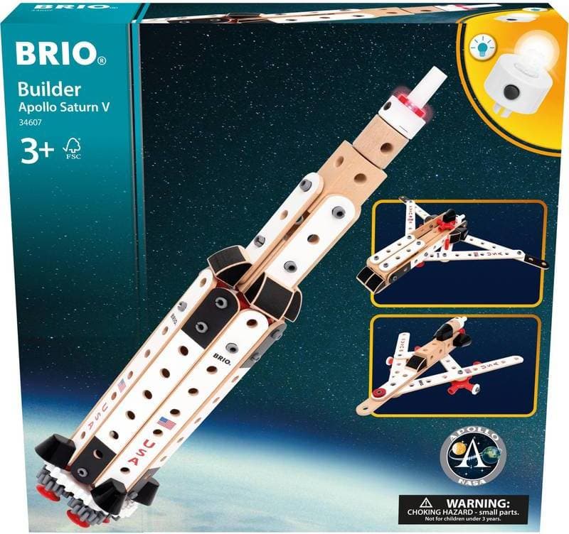 BRIO Builder Byggset Apollo Saturnus V 91 Delar