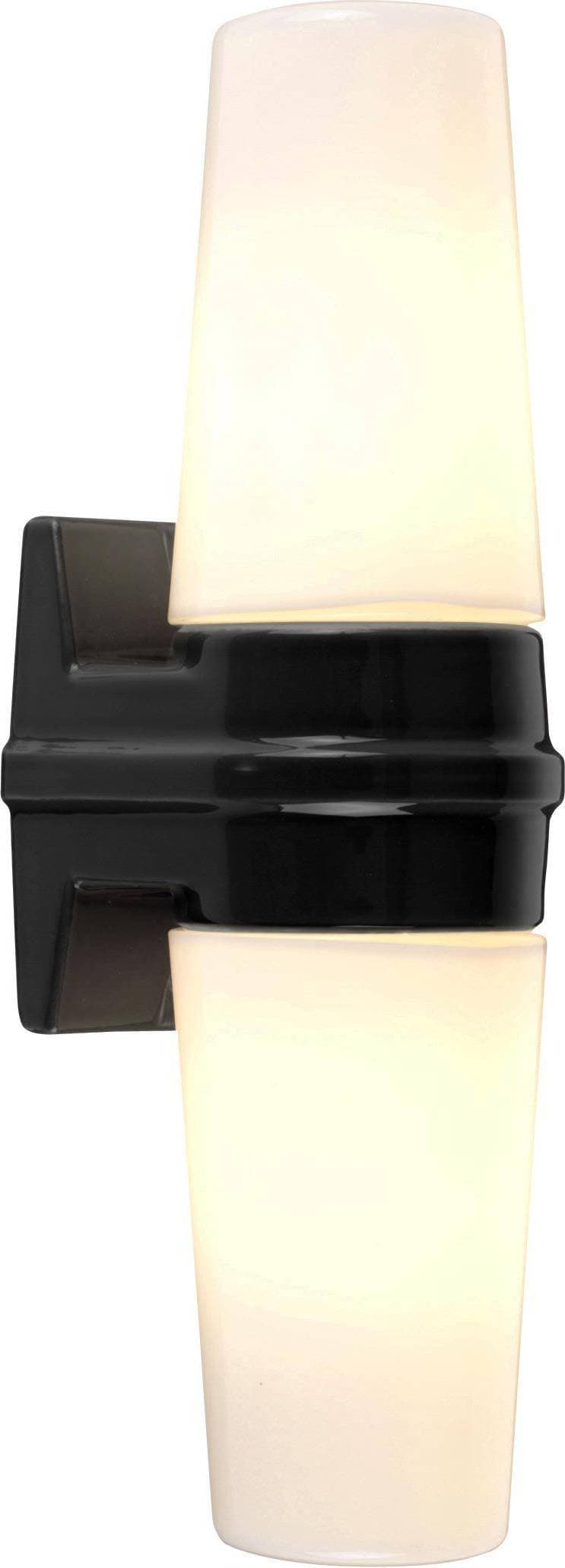 IFÖ ELECTRIC Bernadotte Lampett Dubbel Svart 30 cm Väggarmatur ∅ 7.9cm