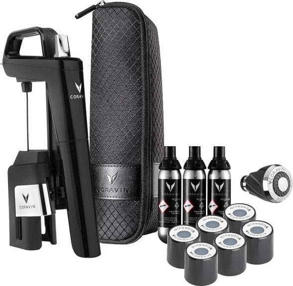 Coravin Timeless Six Plus Piano Black 12 Delar Vinpump