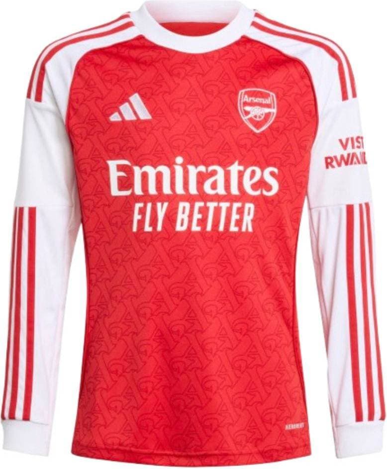 adidas Arsenal 25 26 Long Sleeve Hemmatröja Better Scarlet White