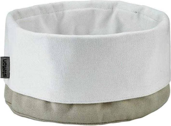 Stelton Brödpåse Stor Sand Vit W23 H21 L23 cm Brödkorg 23cm