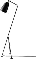 GUBI Gräshoppa Floor Lamp Black Semi Matt Golvlampa 125.3cm