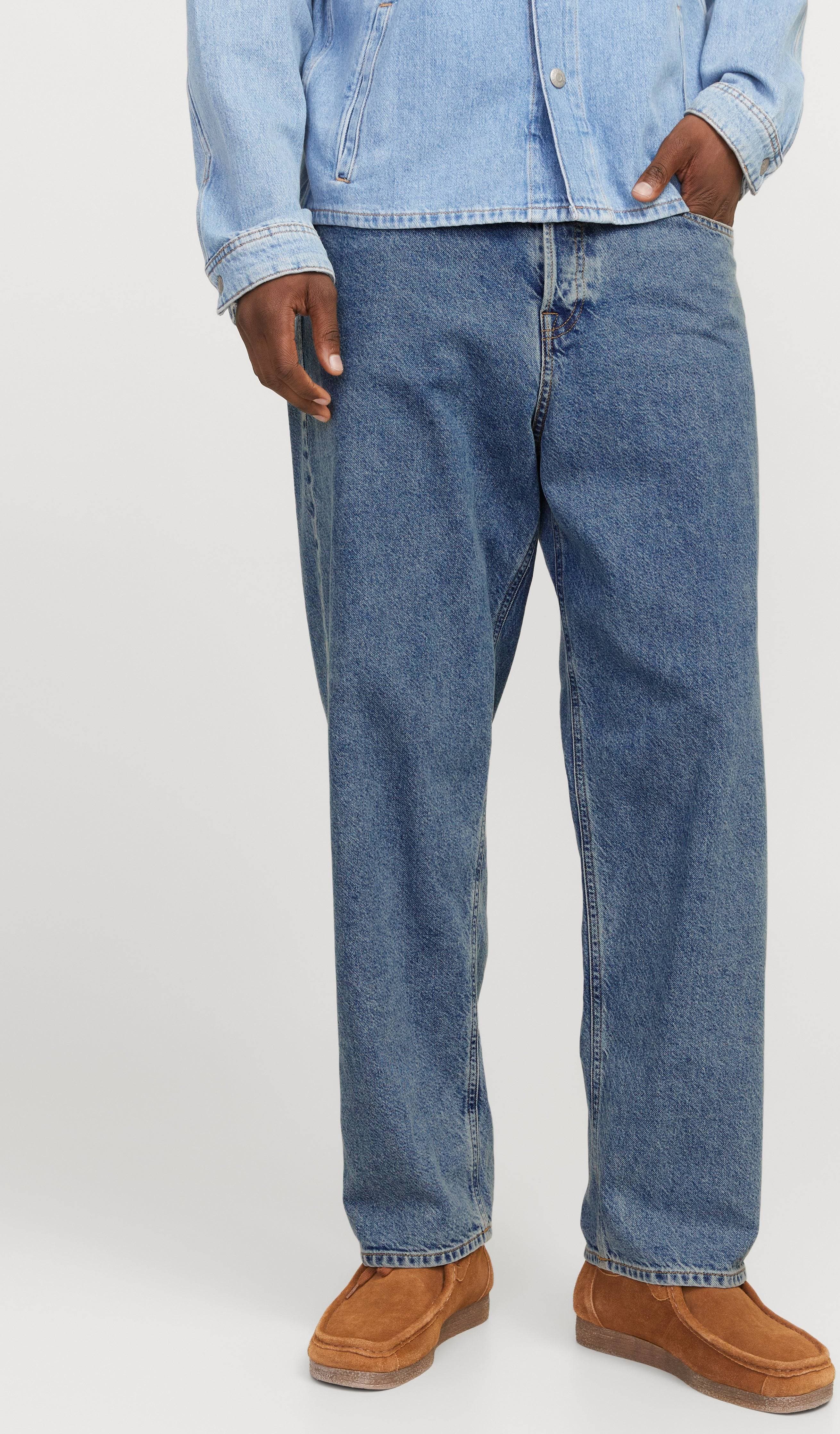 Jack & Jones Jjoriginal Sq 060 Noos Baggy Fit-Jeans Blå