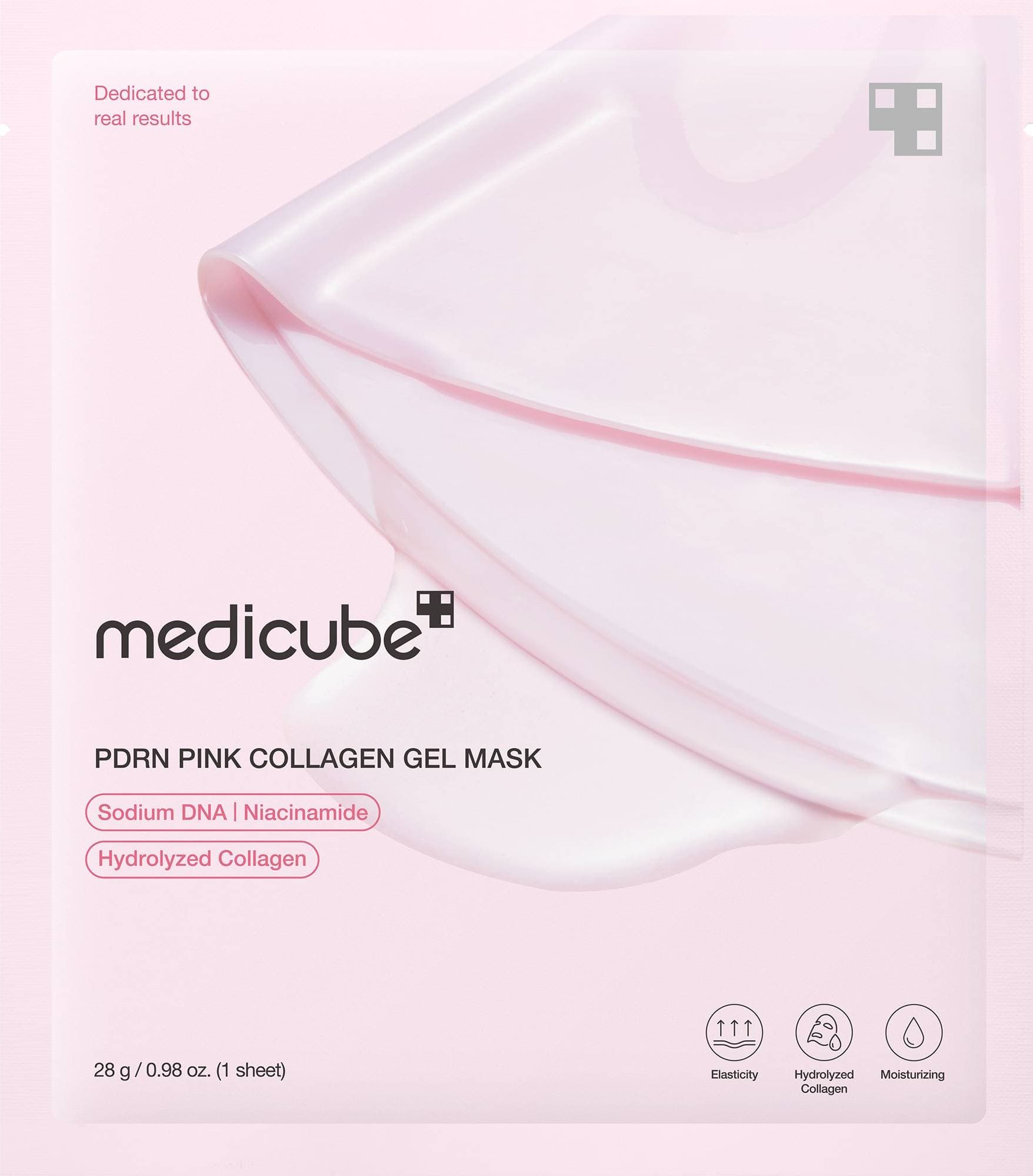 medicube PDRN Pink Collagen Gel Mask Box 4-Pack