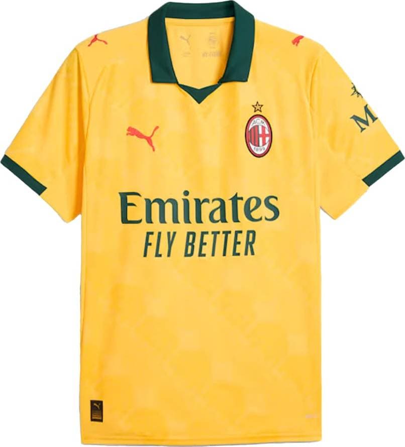 Puma Trikå AC Mailand 25-26 3rd Jersey Replica Fotbollströjor Sunny Yellow/Dark Myrtle