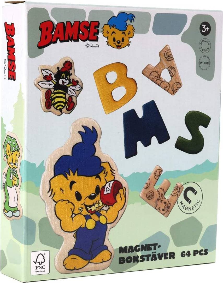 Micki Bamse Magnetlek Bokstäver 57 Bitar
