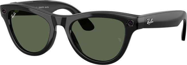 Ray-Ban Meta Skyler Gen 2 Solglasögon Injicerad Svart Grön Lentes