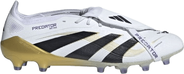 adidas Predator Elite Fold-Over Tongue Ag Football Shoes - Vit/Svart/Guld