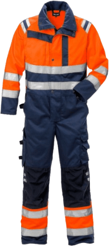 Fristads Varseloverall 8026 PLU Klass 3 - Varselorange/Marinblå