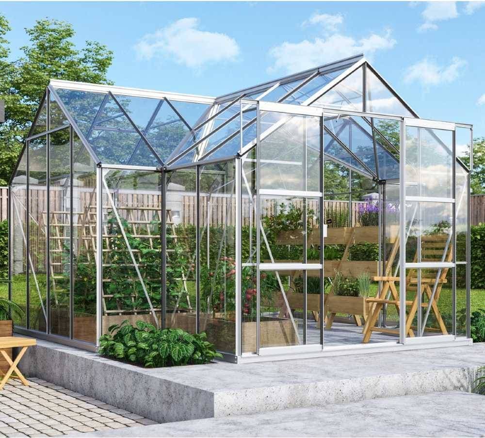Vitavia Sirius 13000 Växthus Alu 13 m2 3 mm Härdat Glas Aluminium Glas