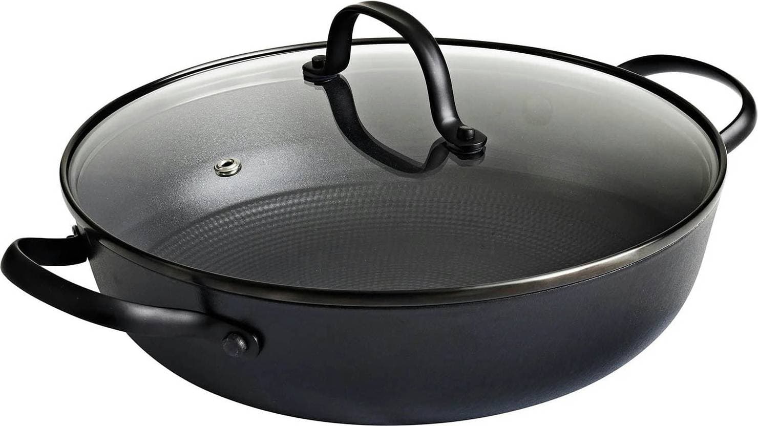 Satake Kastrull 26 cm med Glaslock Svart med lock 26 cm