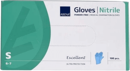 Abena Powder Free Disposable Gloves 100-pack - Blue