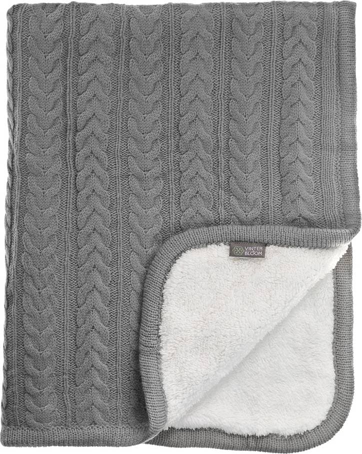 Vinter & Bloom Cuddly Filt Dove Grey