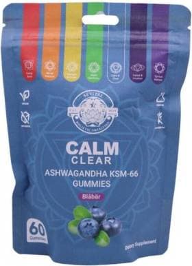 Sevital Calm Clear Ashwagandha KSM-66 Gummies Blåbär 60st 60 st
