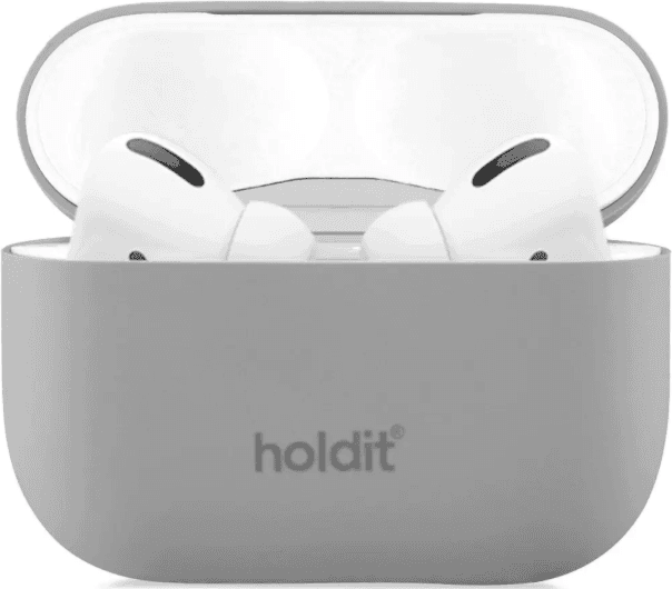Holdit Silikonfodral AirPods Pro 1 2 Taupe