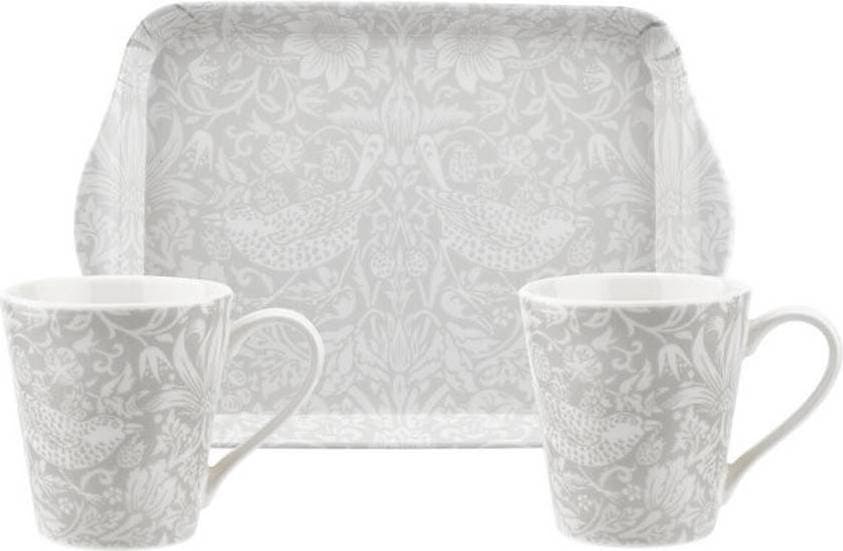 Pimpernel Pure Morris Strawberry Thief Mugg Brickset 20x18 cm Gray Servis 3st