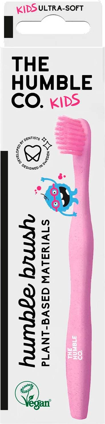 The Humble Co. Växtbaserad Tandborste Barn Rosa