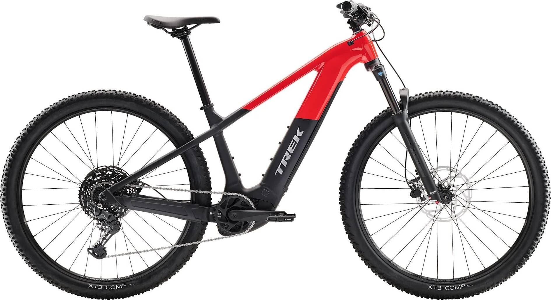 Trek Powerfly 4 Gen 5 E-Bike Gloss Radioactive Red Matte Dark Star