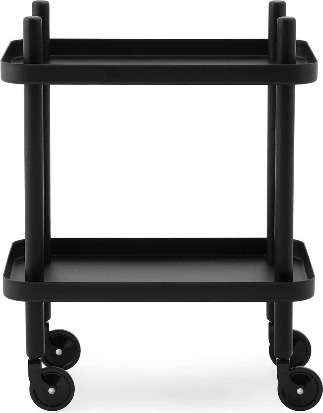 Normann Copenhagen Blockvagn Svart Block Bord Rullbord 35x50cm