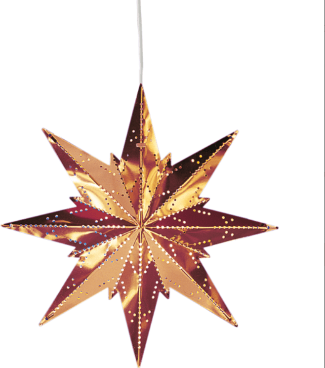 Star Trading Mini Metallstjärna Mini Koppar 25 cm Julstjärna ∅ 25cm