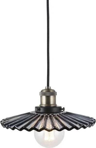 Globen Lighting Pendel Cobbler 25 Grå Rökfärgad Pendellampa ∅ 25cm