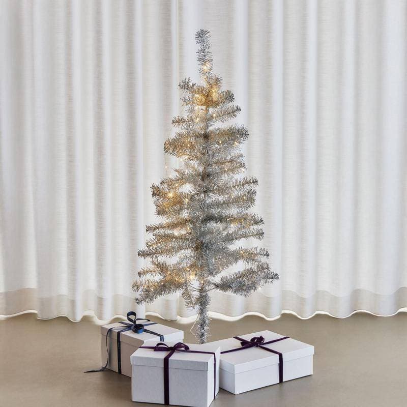 Sirius Happy Tree Silver Juletræ 40 LED 120 cm Julgran