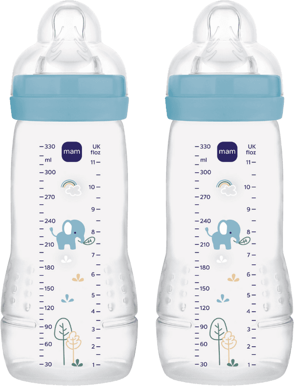 Mam Easy Active Blue Baby Bottle 330 ml 2-Pack