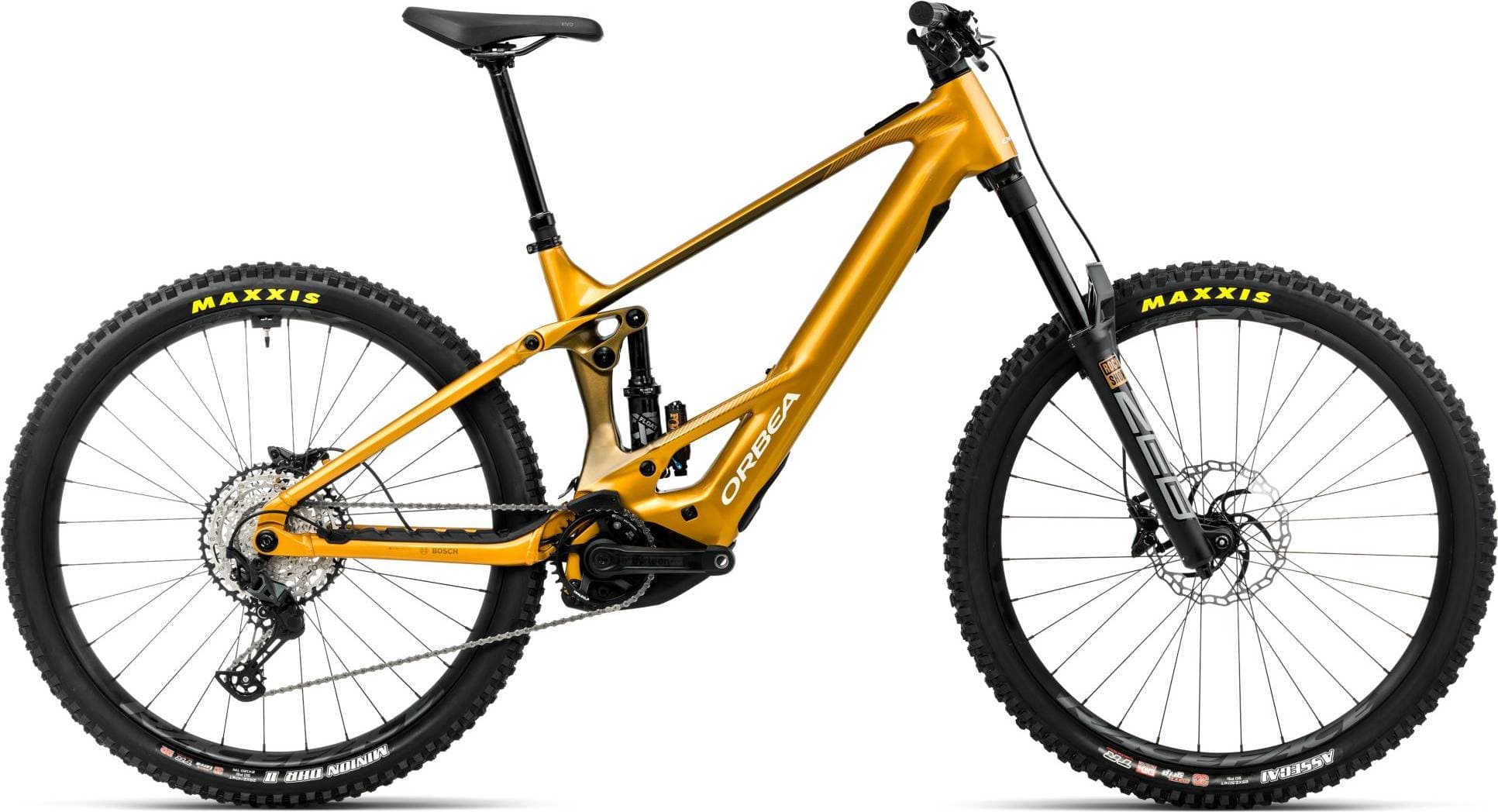 Orbea Wild H20 750Wh Electric Mountain Bike - Bumblebee Yellow Metallic Olive Green