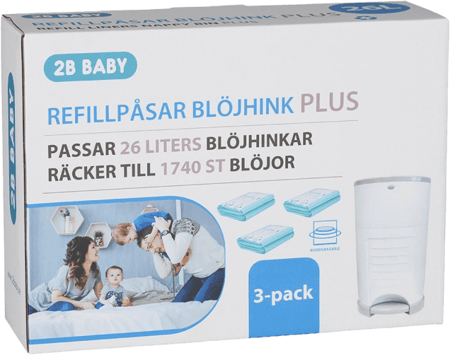 2B Baby Refillpåsar Plus 3-Pack