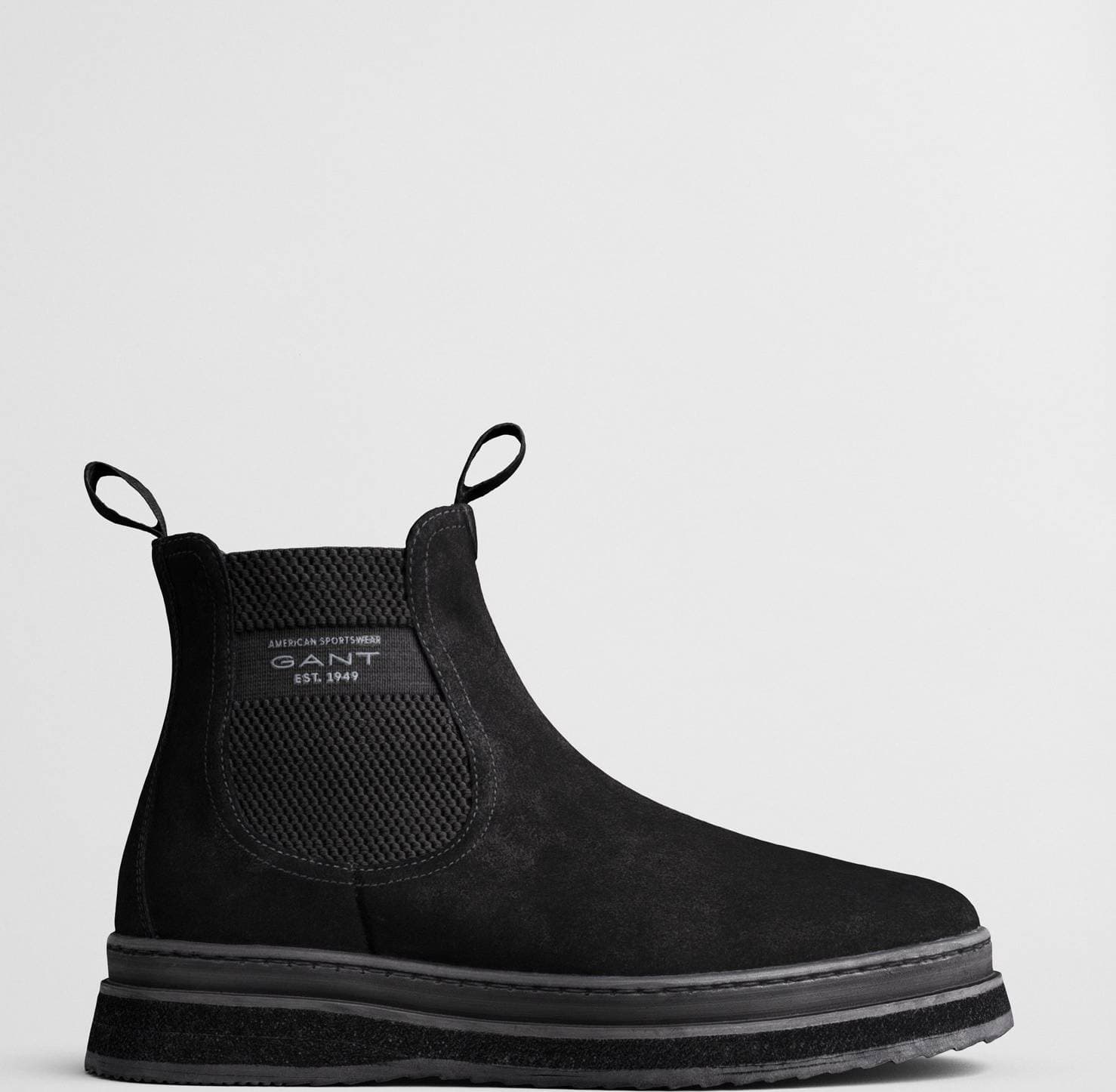 Gant Blistown Shearling Suede Boot - Black