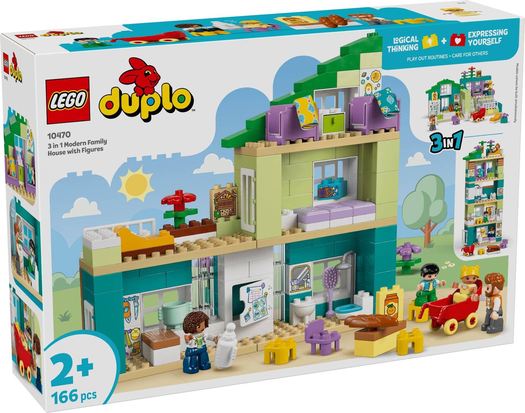 LEGO 3 i 1 Modern Familjevilla Med Figurer