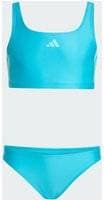 adidas 3-Stripes Bikini Med V-Ringning Baktill Lucid Cyan Flash Aqua